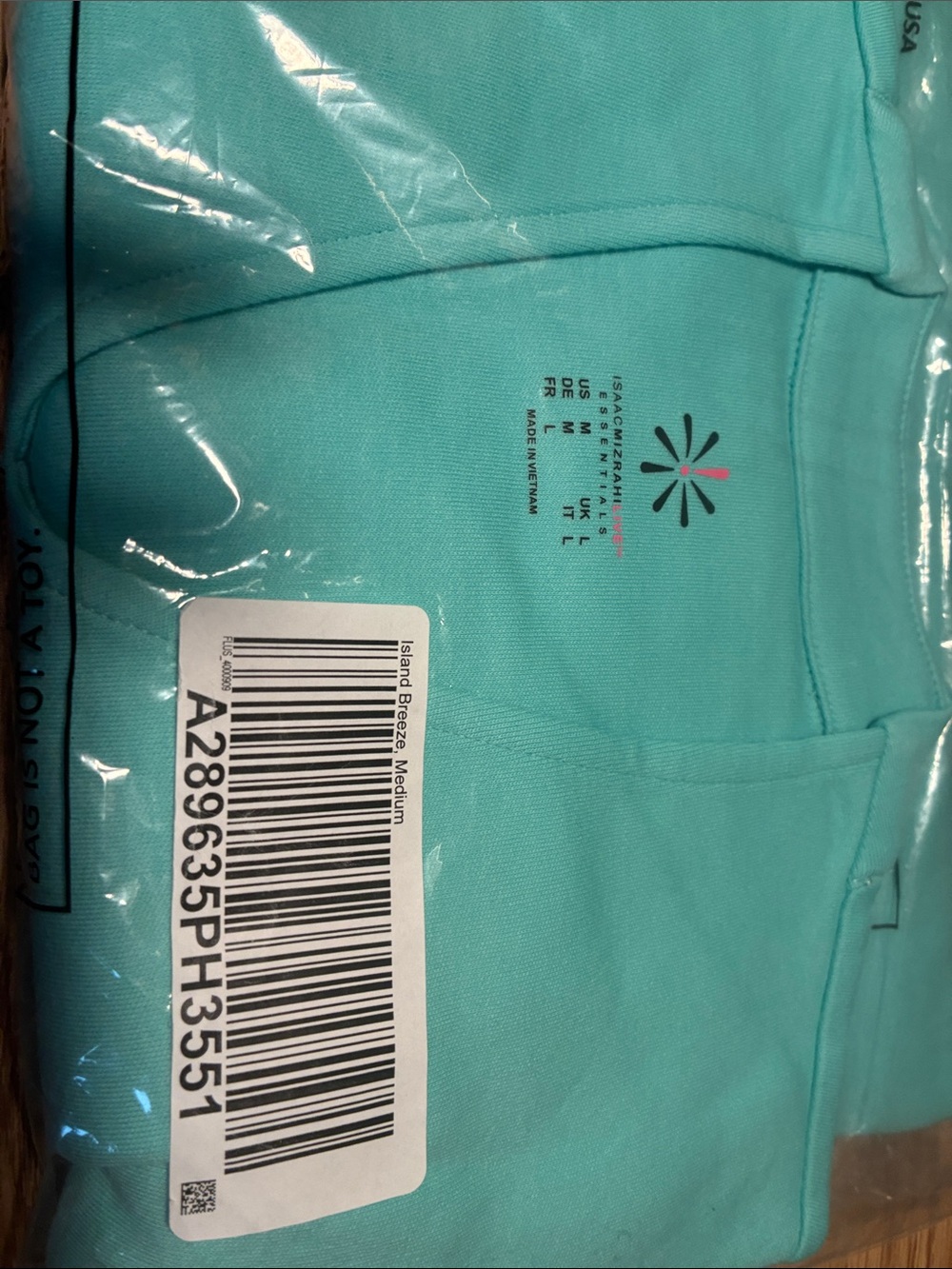 Isaac Mizrahi Aqua Teal Short Sleeve Tee